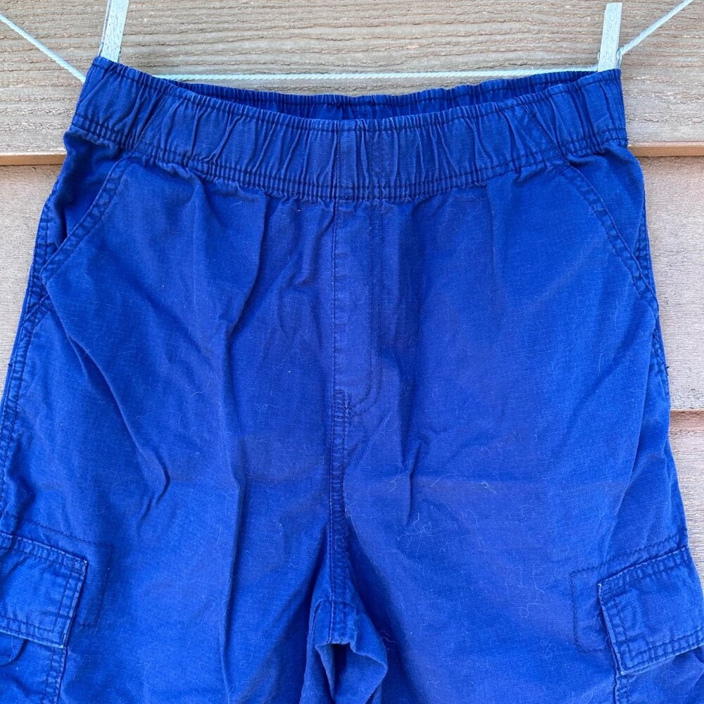 Boys Navy Blue Cargo Shorts Size 16 With Adjustable Waist By The Childrens Place - Picture 4 of 7